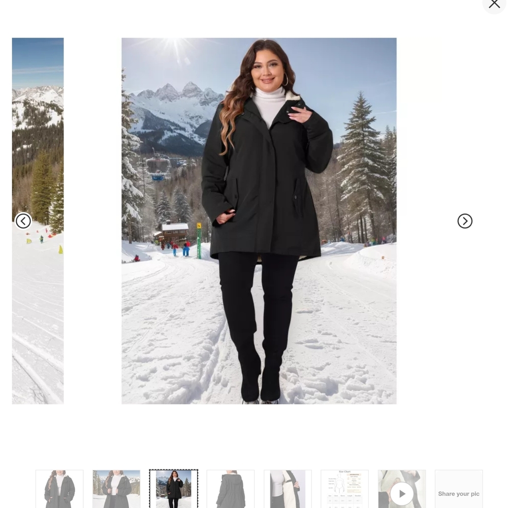 Women's Black Ski Jacket